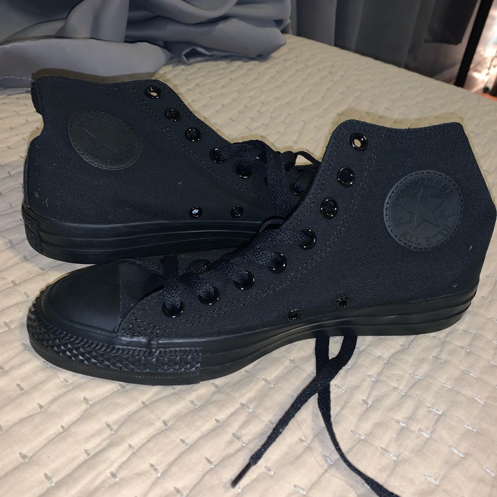 black Converse High tops